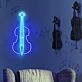 Bring a symphonic ambiance to your living space, music studio, or next event with the Cello Music Neon Sign.
