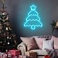 Brighten Your Holiday Celebrations: Christmas Tree Shining Star Neon Sign Perfect for Home Decor, Office Festivities, and Party Ambiance.