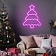 Brighten Your Holiday Celebrations: Christmas Tree Shining Star Neon Sign Perfect for Home Decor, Office Festivities, and Party Ambiance.