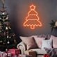Brighten Your Holiday Celebrations: Christmas Tree Shining Star Neon Sign Perfect for Home Decor, Office Festivities, and Party Ambiance.