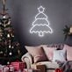 Brighten Your Holiday Celebrations: Christmas Tree Shining Star Neon Sign Perfect for Home Decor, Office Festivities, and Party Ambiance.