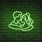 Add a Romantic Glow to Your Bedroom, Wedding, or Anniversary Celebration with the Cuddling Couple Shape Neon Sign.
