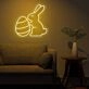 Brighten Up Your Easter Celebrations and Kids' Rooms with the Easter Eggs Bunny Cute Neon Sign.