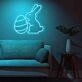 Brighten Up Your Easter Celebrations and Kids' Rooms with the Easter Eggs Bunny Cute Neon Sign.