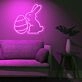 Brighten Up Your Easter Celebrations and Kids' Rooms with the Easter Eggs Bunny Cute Neon Sign.