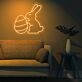 Brighten Up Your Easter Celebrations and Kids' Rooms with the Easter Eggs Bunny Cute Neon Sign.