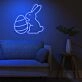 Brighten Up Your Easter Celebrations and Kids' Rooms with the Easter Eggs Bunny Cute Neon Sign.