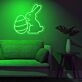 Brighten Up Your Easter Celebrations and Kids' Rooms with the Easter Eggs Bunny Cute Neon Sign.