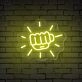 Brighten Up Your Gym, Office, and Game Nights with the Fist Sparkle Gym Neon Sign.