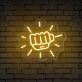 Brighten Up Your Gym, Office, and Game Nights with the Fist Sparkle Gym Neon Sign.