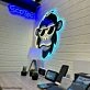 Brighten Your Bar, Office, and Home Decor with the Hip Monkey With Glasses Magic LED UV Neon Sign