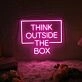 Think Outside The Box Neon Sign