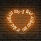 Brighten Your Wedding and Home Ambiance with the "It Was Always You Words Heart" Neon Sign