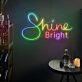 Brighten Any Space: Multicolor Shine Bright Words Magic Led Neon Sign for Home Decor, Office Ambiance, Store Displays, Bars, Weddings, and Parties.
