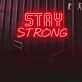 Transform Any Space into an Inspiring Oasis with the Multicolor Stay Strong Words Magic Led Neon Sign - Perfect for Home Decor, Office Motivation, and Vibrant Bar Ambiance.