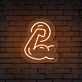 Enhance Your Gym, Bar, or Fitness Event with the Bold Muscle Arm Gym Neon Sign.
