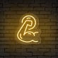Enhance Your Gym, Bar, or Fitness Event with the Bold Muscle Arm Gym Neon Sign.
