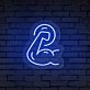 Enhance Your Gym, Bar, or Fitness Event with the Bold Muscle Arm Gym Neon Sign.