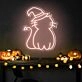 Brighten Up Your Halloween Celebration: Perfect for Home Decor, Theme Parties, and Bars - Neon Cat Hat Cute Halloween Neon Sign
