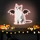 Add a Purr-fect Glow to Your Space: Neon Cat Portrait Wings Personalized UV Neon Sign for Home Decor, Office Charm, and Unique Party Highlight.