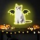 Add a Purr-fect Glow to Your Space: Neon Cat Portrait Wings Personalized UV Neon Sign for Home Decor, Office Charm, and Unique Party Highlight.