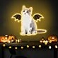Add a Purr-fect Glow to Your Space: Neon Cat Portrait Wings Personalized UV Neon Sign for Home Decor, Office Charm, and Unique Party Highlight.