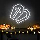 Brighten Up Your Halloween Festivities and Themed Events with the Semi Open Coffin Halloween Neon Sign