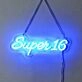 Brighten Up Every Celebration - Super Number Personalized Neon Birthday Sign for Home, Bars, and Special Events