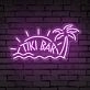 Brighten Your Beach Themed Tiki Bar, Summer Parties, and Wedding Receptions with the Tiki Bar Words Beach Theme Neon Sign.