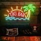 Brighten Your Beach Themed Tiki Bar, Summer Parties, and Wedding Receptions with the Tiki Bar Words Beach Theme Neon Sign.