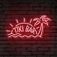 Brighten Your Beach Themed Tiki Bar, Summer Parties, and Wedding Receptions with the Tiki Bar Words Beach Theme Neon Sign.