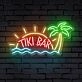 Brighten Your Beach Themed Tiki Bar, Summer Parties, and Wedding Receptions with the Tiki Bar Words Beach Theme Neon Sign.