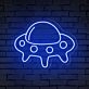 Brighten Your Kid's Room or Add Flair to Theme Parties with the Ufo Cute Space Neon Sign.