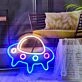 Brighten Your Kid's Room or Add Flair to Theme Parties with the Ufo Cute Space Neon Sign.