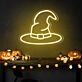Brighten Up Your Home, Office, or Halloween Event with the Enchanting Wizard Magic Hat Neon Sign.