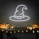 Brighten Up Your Home, Office, or Halloween Event with the Enchanting Wizard Magic Hat Neon Sign.