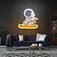 Brighten up your bar, office, or gaming room with the unique Skateboard Astronaut Custom Space Man Custom Led Uv Neon Signs.