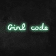 'Girl Code' Neon Sign