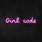 'Girl Code' Neon Sign