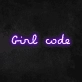 'Girl Code' Neon Sign