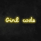 'Girl Code' Neon Sign