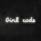 'Girl Code' Neon Sign
