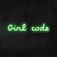 'Girl Code' Neon Sign
