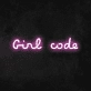'Girl Code' Neon Sign