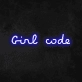 'Girl Code' Neon Sign