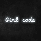 'Girl Code' Neon Sign