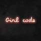 'Girl Code' Neon Sign