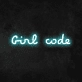 'Girl Code' Neon Sign
