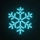 Snowflake Neon Sign