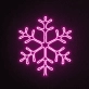 Snowflake Neon Sign